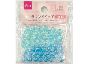 ラウンドビーズ（青系、５０個） ダイソー(DAISO)