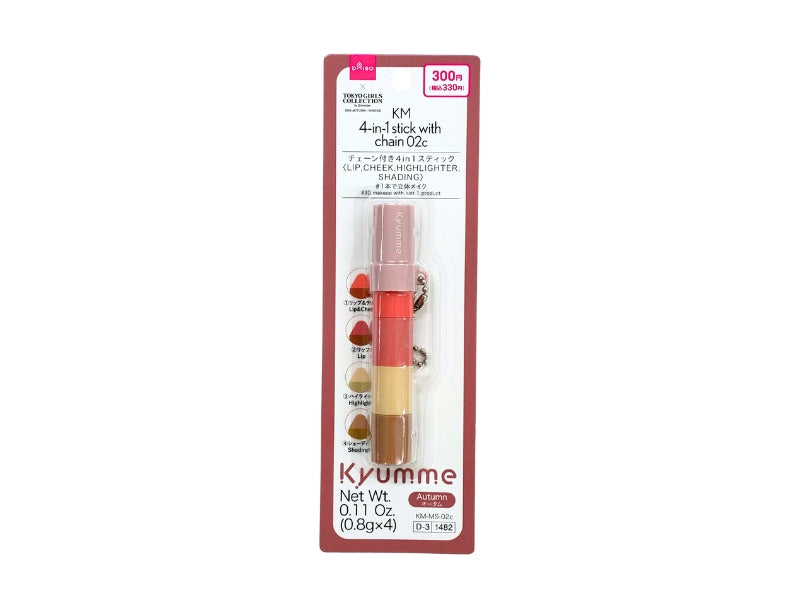 ＫＭ チェーン付き４ｉｎ１スティック ０２ｃ ダイソー(DAISO)