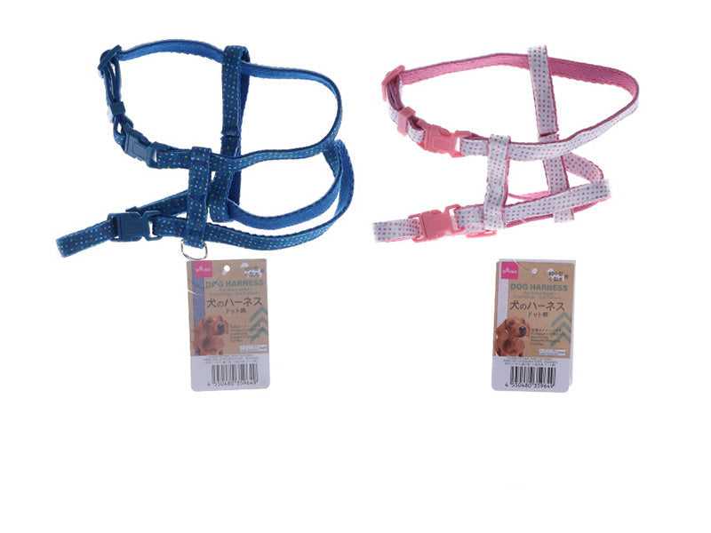 犬のハーネス（超小型・小型犬用、ドット柄） ダイソー(DAISO)