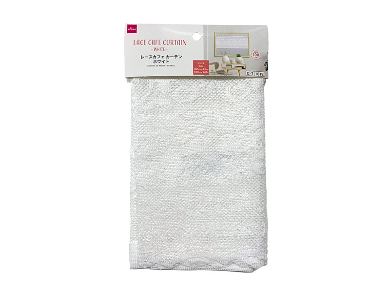 レースカフェカーテン（ホワイト） ダイソー(DAISO)