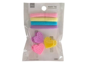 ハートミニバンス＆ヘアゴムセット ダイソー(DAISO)
