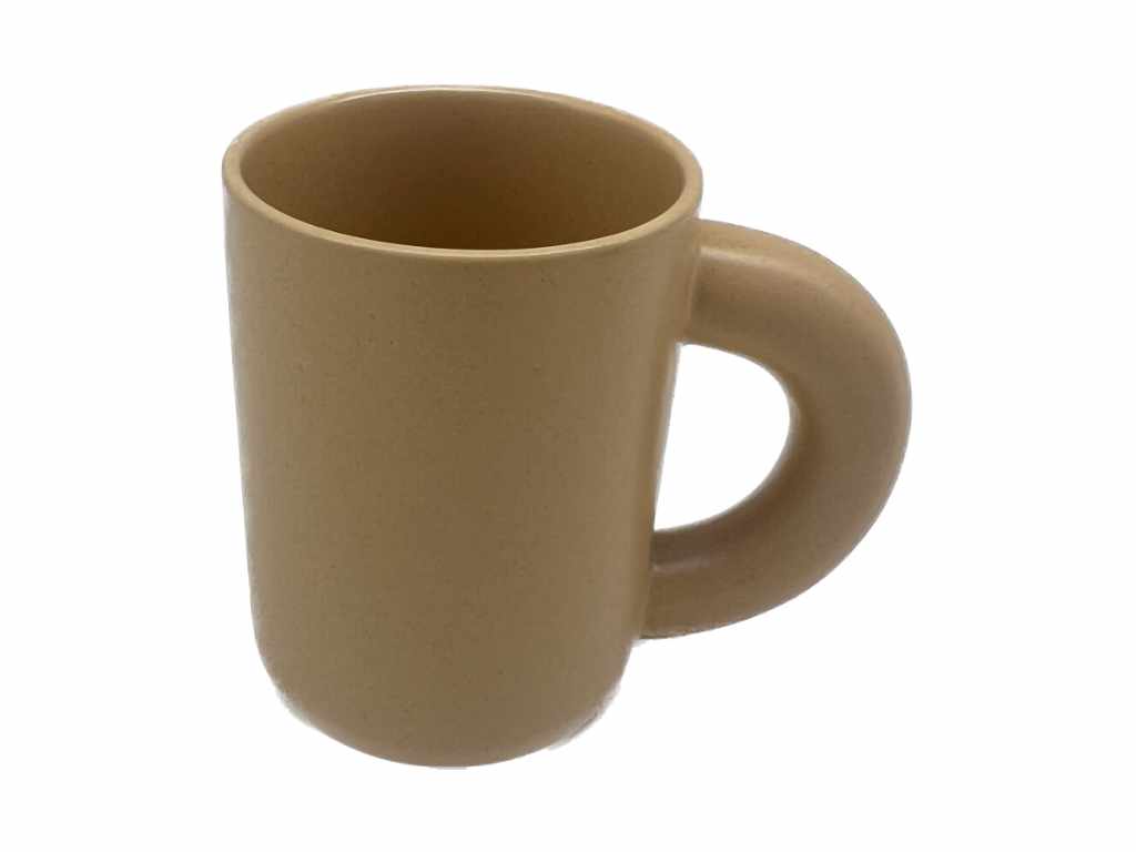 マグカップ（ぽってり、ＢＥ、３９０ｍＬ） ダイソー(DAISO)
