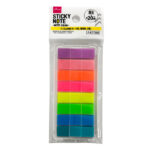 フィルム付箋（ケース付、蛍光色、８色） ダイソー(DAISO)