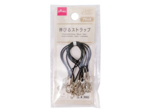 伸びるストラップ（ブラック、７個） ダイソー(DAISO)