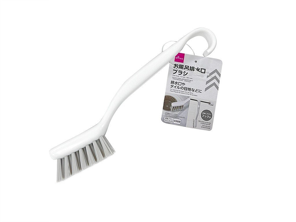 排水口ブラシ（お風呂用、フック付） ダイソー(DAISO)
