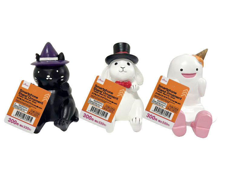 スマホスタンドオブジェ（うさぎ、黒猫、おばけ） ダイソー(DAISO)