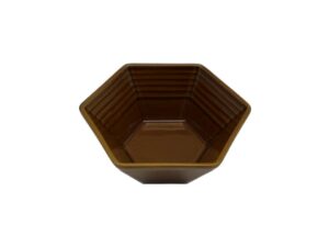 ボウル（六角、ブラウン） ダイソー(DAISO)