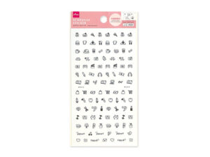 スケジュールシール２６（モノトーン） ダイソー(DAISO)