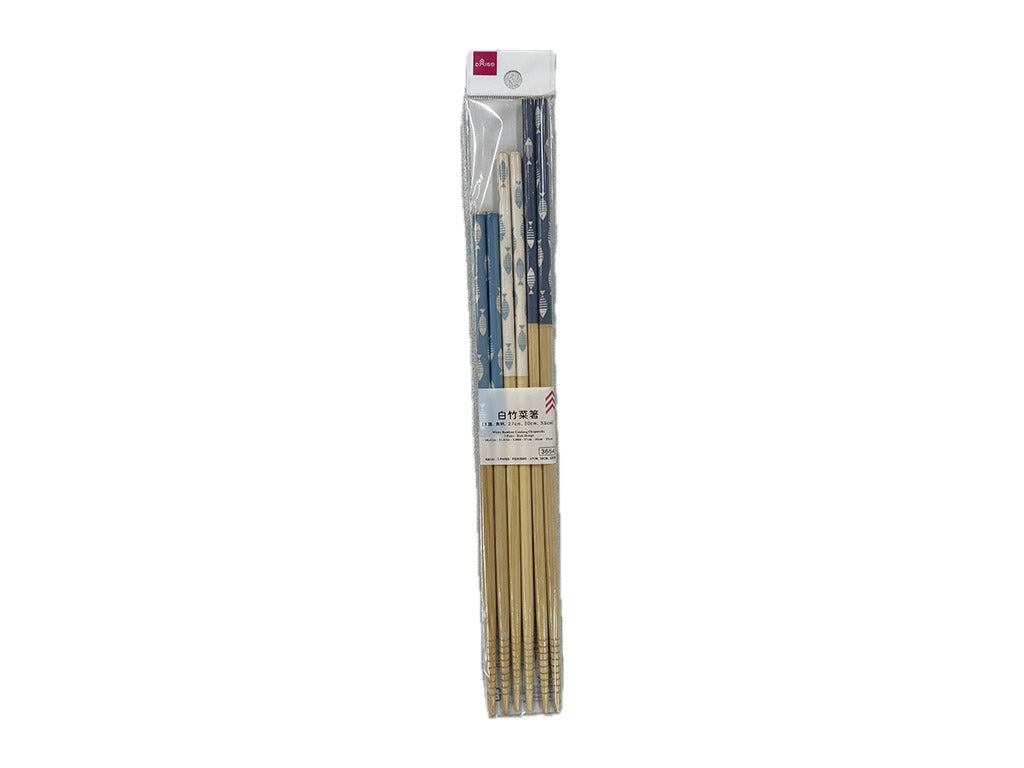 白竹菜箸（３膳、魚柄） ダイソー(DAISO)