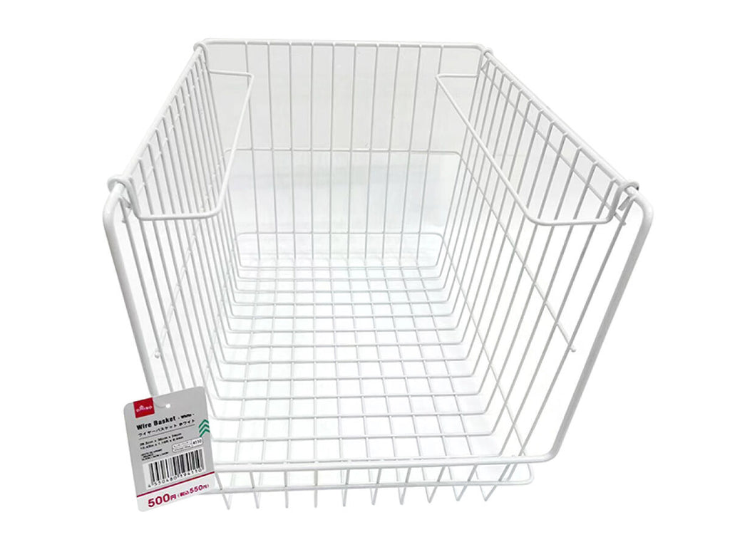 ワイヤーバスケット（ホワイト） ダイソー(DAISO)