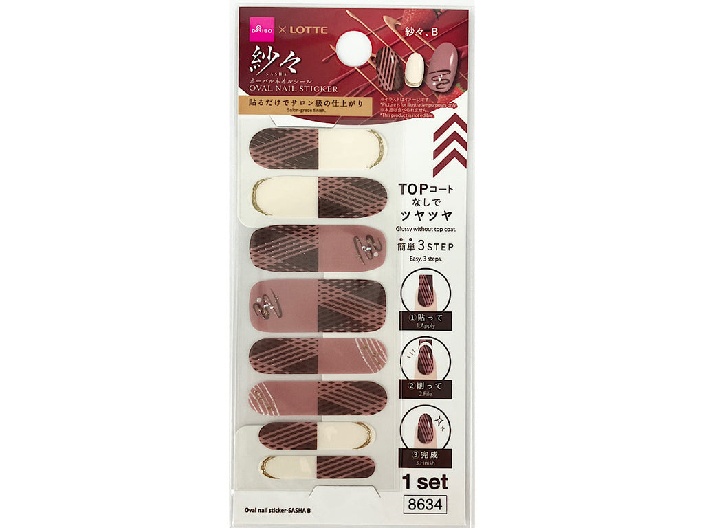 オーバルネイルシール（紗々、Ｂ） ダイソー(DAISO)