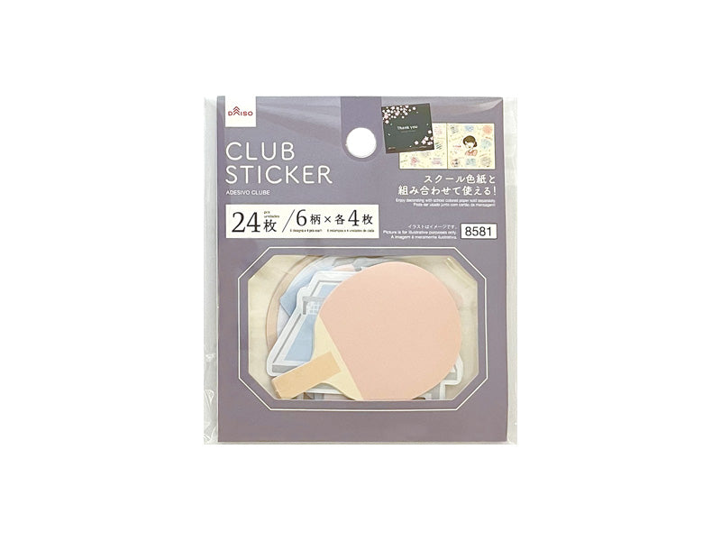 フレークシール（卓球） ダイソー(DAISO)