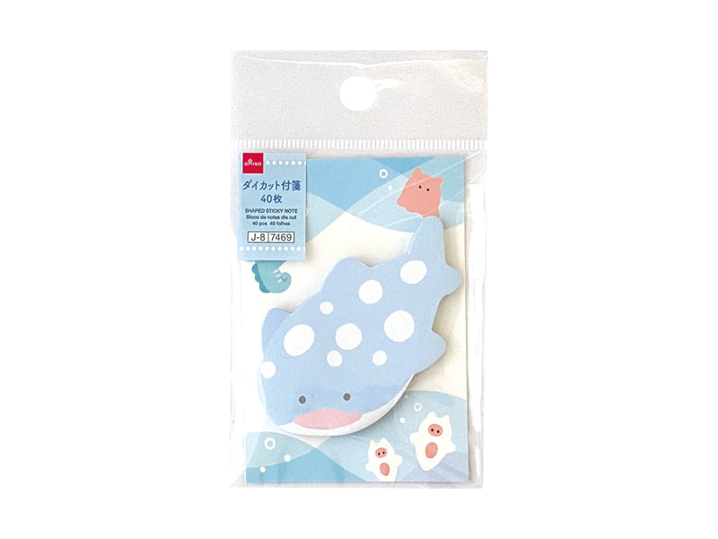 ダイカットふせん（夏柄、うみのいきもの） ダイソー(DAISO)
