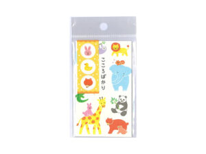 シール付ぽち袋（動物柄Ｂ、３枚） ダイソー(DAISO)