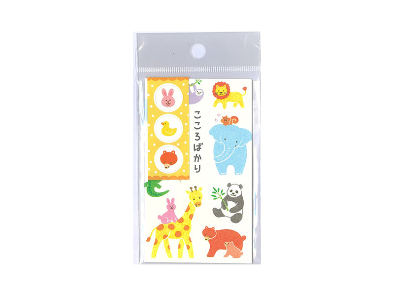 シール付ぽち袋（動物柄Ｂ、３枚） ダイソー(DAISO)