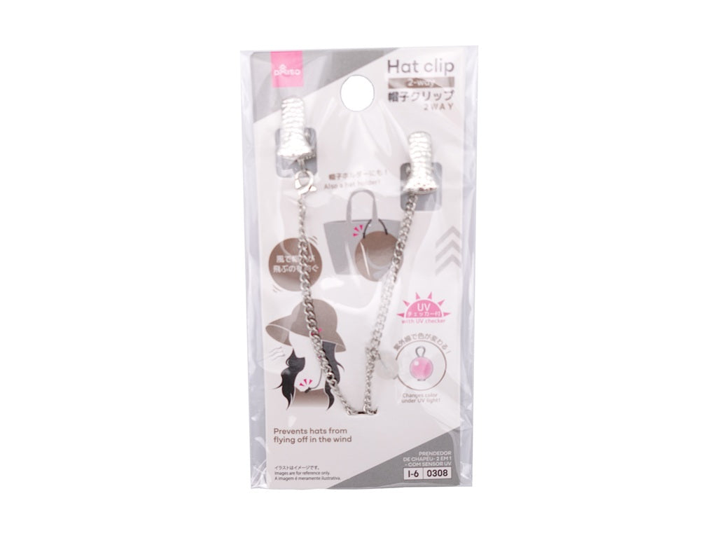 帽子クリップ（２ＷＡＹ、ＵＶチェッカー付） ダイソー(DAISO)