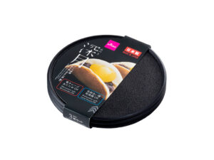 深月レンジ食器（丸小皿、３枚、黒） ダイソー(DAISO)