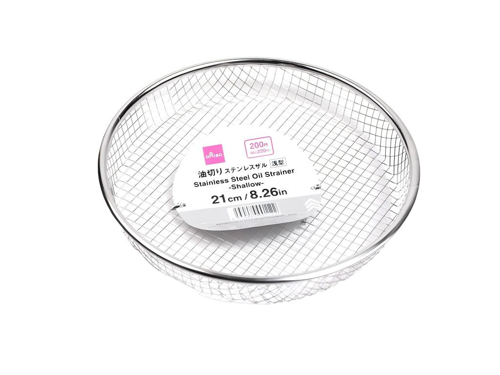 油切りステンレスザル（浅型） ダイソー(DAISO)