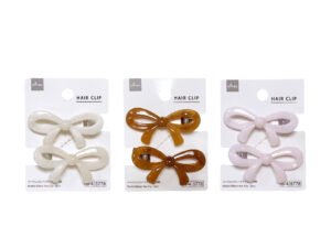 マーブルリボンヘアクリップ（２個） ダイソー(DAISO)