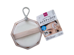 メイクアップパフ（パウダー用、２個、専用ケース付） ダイソー(DAISO)