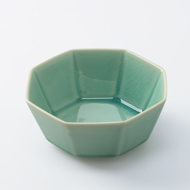 八角鉢（貫入、ＧＲ） ダイソー(DAISO)