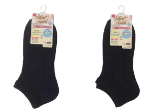 ショートソックス（吸水速乾、抗菌防臭、織り柄） ダイソー(DAISO)