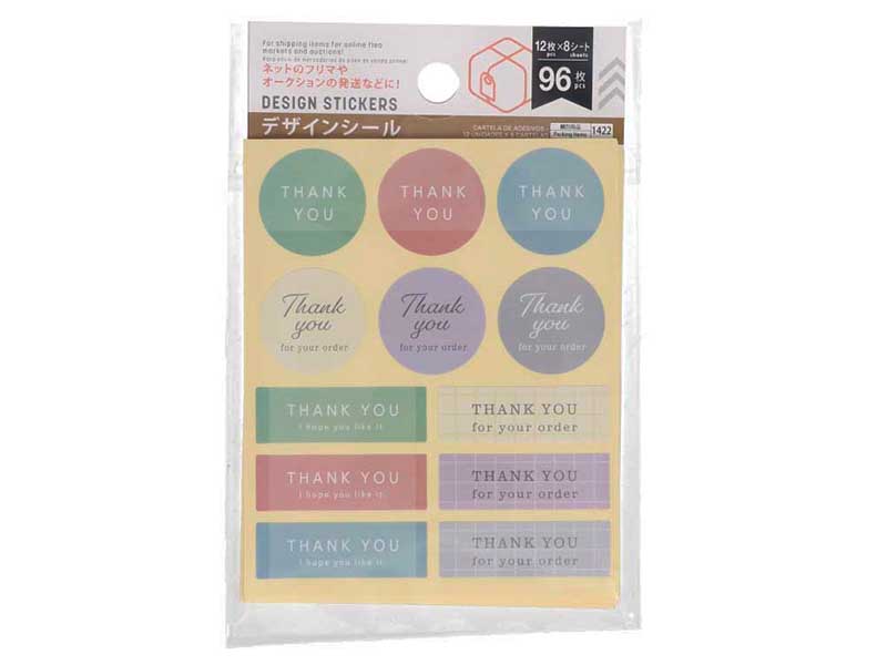 デザインシール（１２枚×８シート） ダイソー(DAISO)