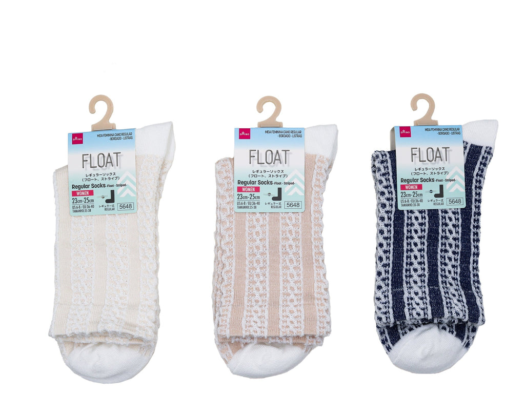 レギュラーソックス（フロート、ストライプ） ダイソー(DAISO)