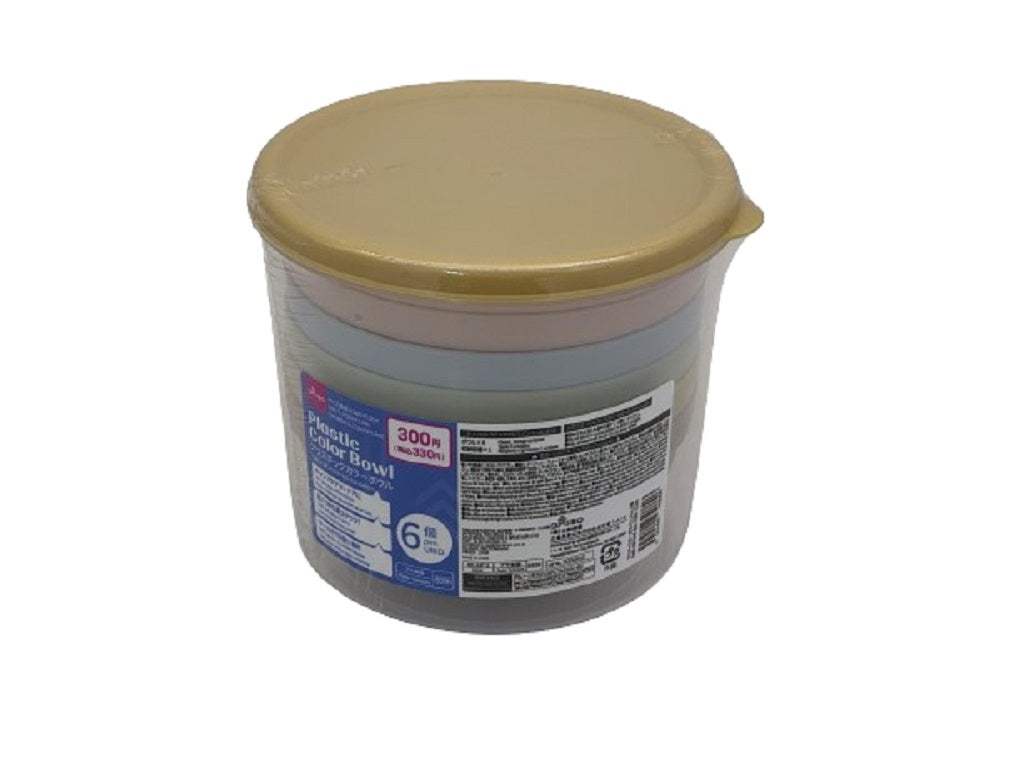 プラスチックカラーボウル（６個） ダイソー(DAISO)