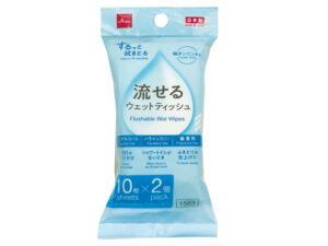 流せるウェットシート（１０枚、２パック） ダイソー(DAISO)