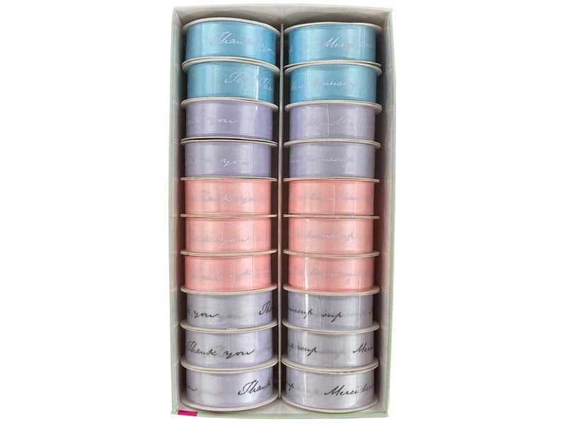 片面サテンリボン（パステルカラー、文字入） ダイソー(DAISO)