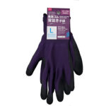 発泡ゴム背抜き手袋（パープル、Ｌ） ダイソー(DAISO)