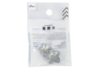 金属箸置き（２つの桜、シルバーカラー） ダイソー(DAISO)