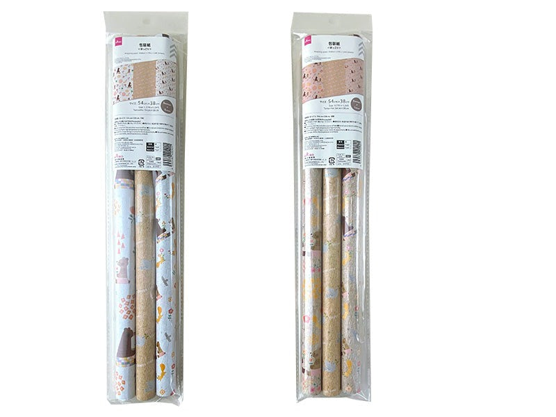 包装紙（ほっこり、３枚） ダイソー(DAISO)