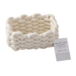 ロープ編みバスケット（レクタングル、Ｓ） ダイソー(DAISO)