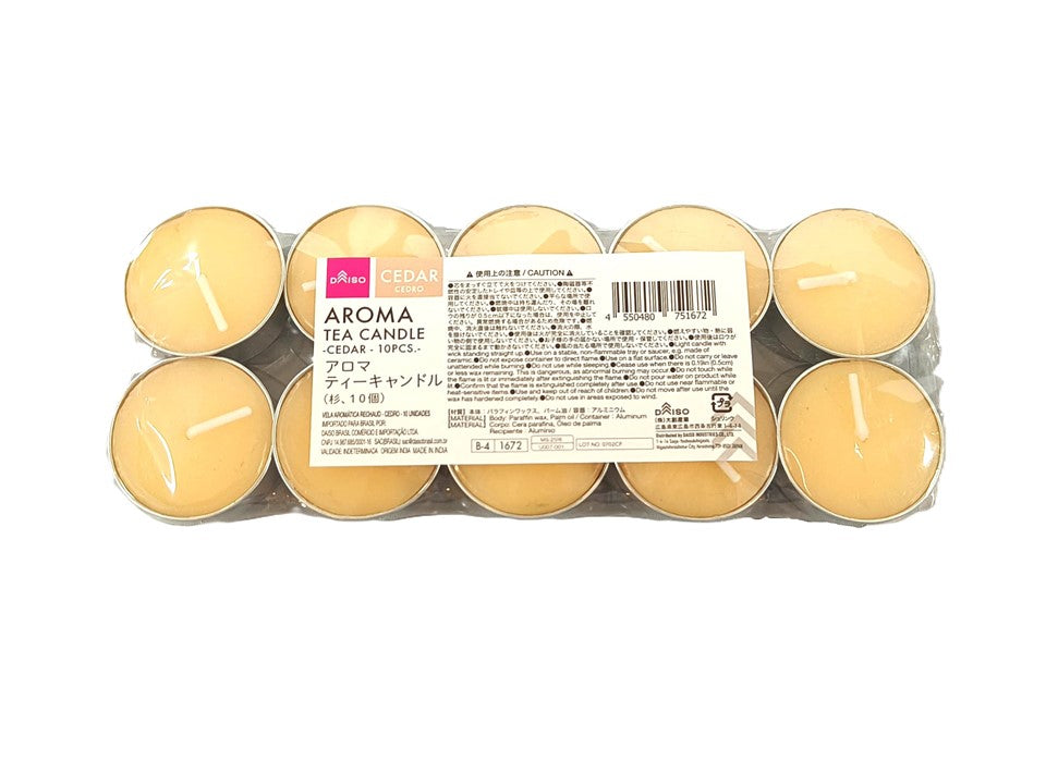 アロマティーキャンドル（杉、１０個） ダイソー(DAISO)