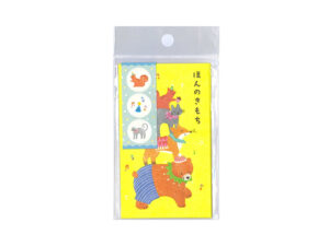 シール付ぽち袋（動物柄Ａ、３枚） ダイソー(DAISO)