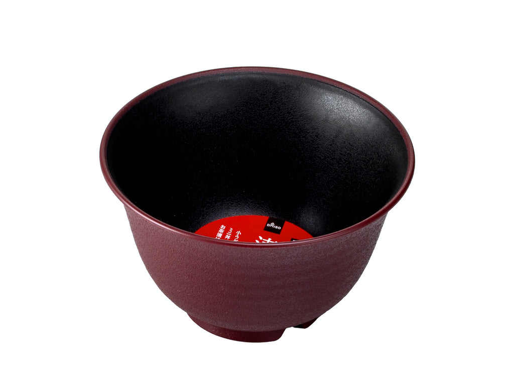 湊レンジ食器（中丼、赤） ダイソー(DAISO)