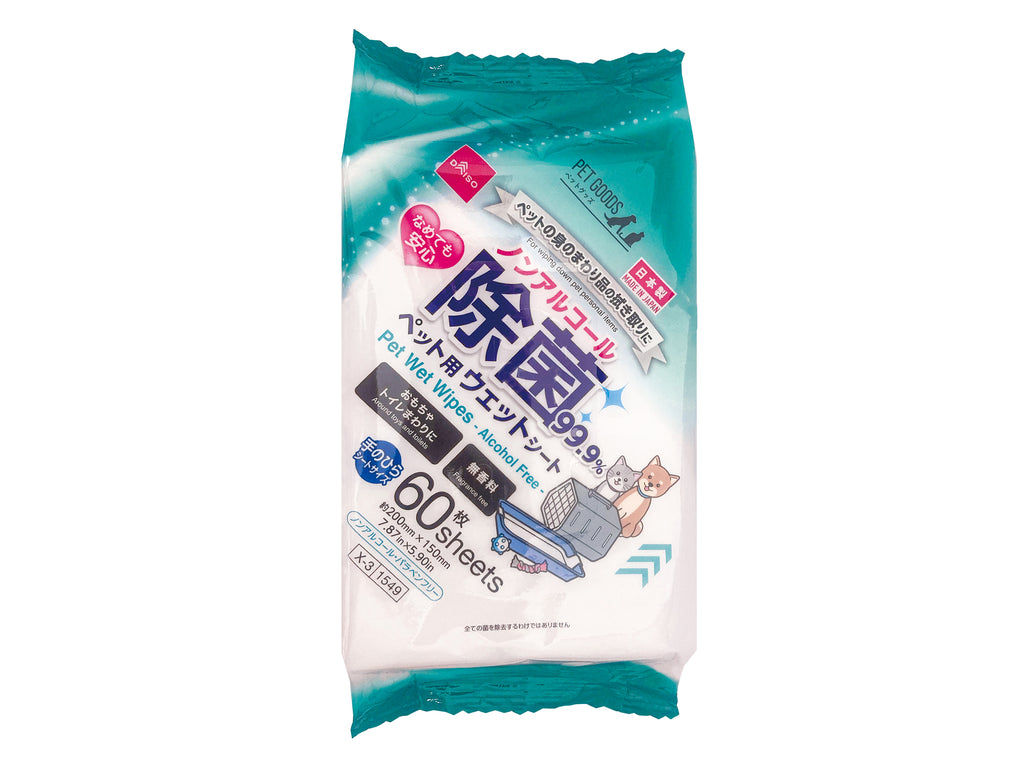 ペット用ノンアル除菌ウェット（６０枚） ダイソー(DAISO)