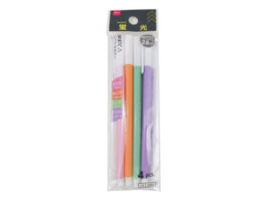 蛍光ペン（パステルカラー、４本） ダイソー(DAISO)