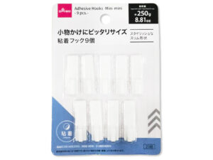 粘着フック（ミニミニ、９個） ダイソー(DAISO)