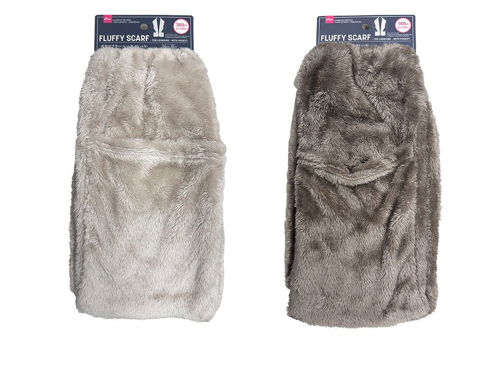 ボアマフラー（ルーム用、ポケット付） ダイソー(DAISO)