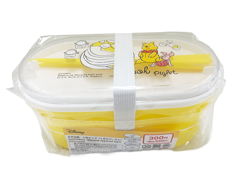 お弁当箱、２段タイプ（くまのプーさん）ＤＣ１０ ダイソー(DAISO)