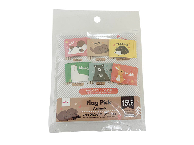 フラッグピックス（アニマル、１５本） ダイソー(DAISO)