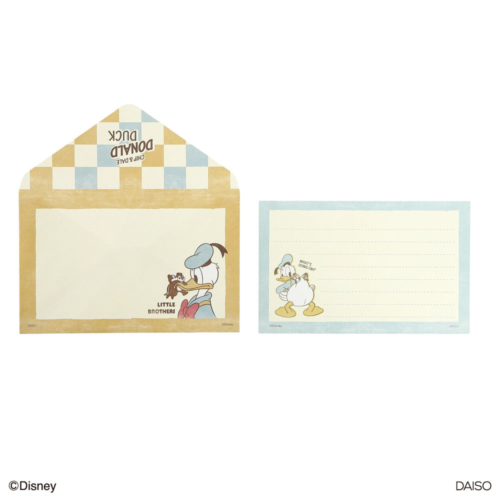 レターセット、Ｂ（ドナルド＆フレンズ）ＤＣ８ ダイソー(DAISO)