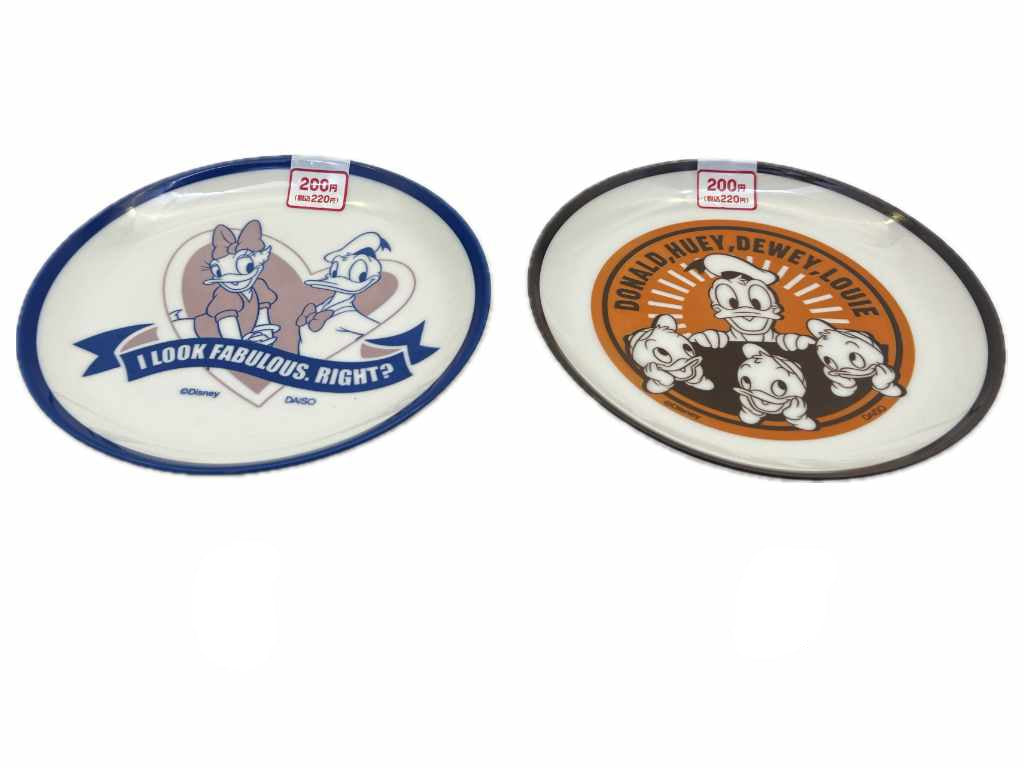 丸皿（ドナルド＆フレンズ）ＤＣ８ ダイソー(DAISO)