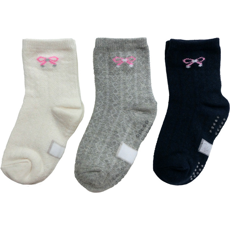 レギュラーソックス（ベビー用、リボン柄） ダイソー(DAISO)