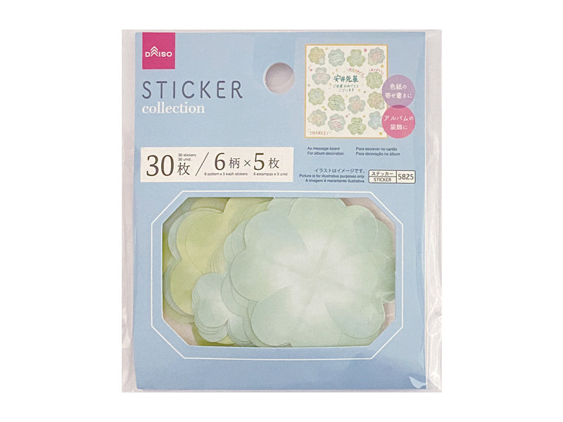 フレークシール（クローバー） ダイソー(DAISO)