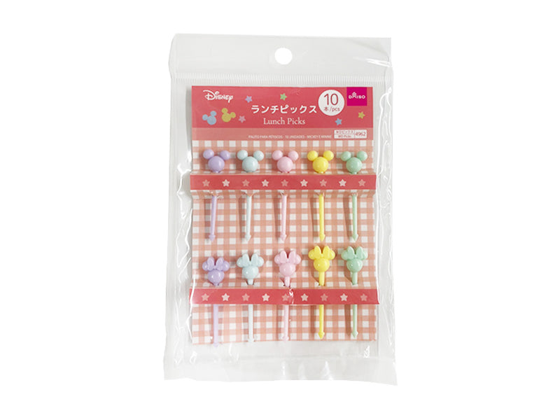 ランチピックス、１０本（ミッキー＆ミニー） ダイソー(DAISO)