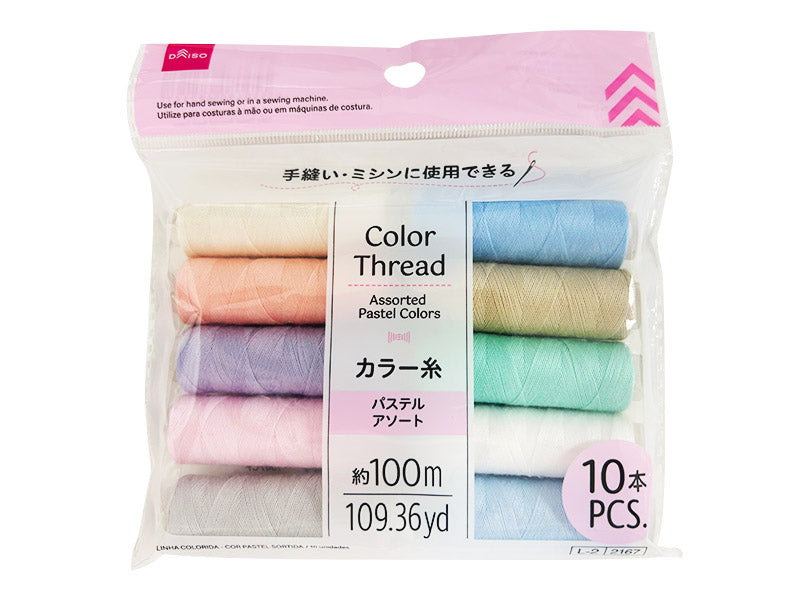 カラー糸（パステルアソート） ダイソー(DAISO)